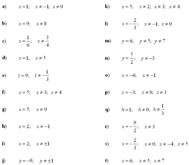 Lineární rovnice a nerovnice - Příklad 4 - Výsledky